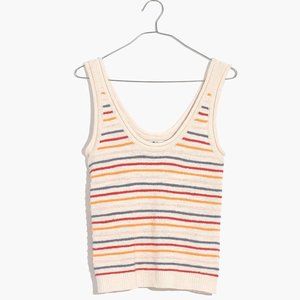 Scoop Sweater Tank in Allgood Stripe